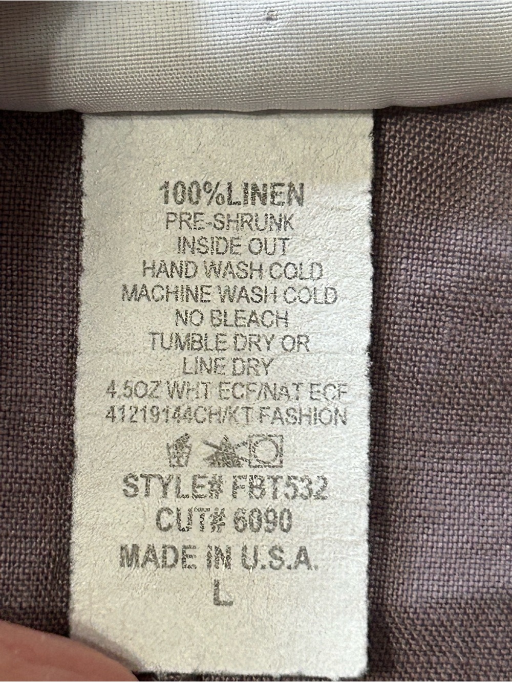 La. Fixsun Boho Lagenlook Linen Tunic - L - Picture 6 of 6
